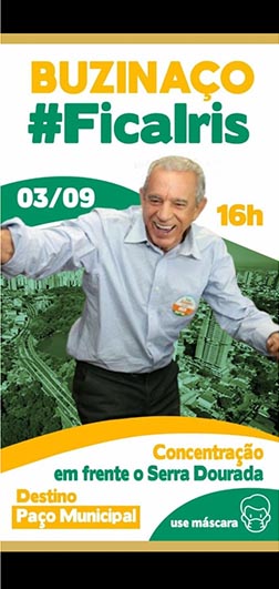 Movimento #FicaIris prepara carreata para mudar decisão do prefeito de Goiânia