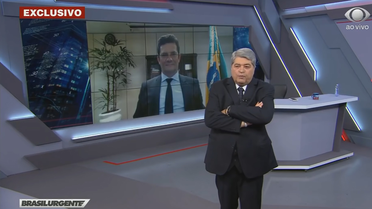 Datena chama Moro de ‘Coringa’, que rebate: ‘Não sabe se apoia Lula ou Bolsonaro’