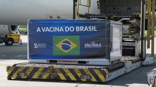 Lote com mais de 2 milhões de doses da Coronavac chegam a São Paulo