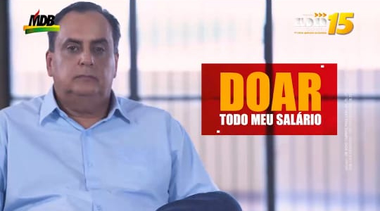 Elder Galdino anuncia no programa de TV que doará salário de prefeito à instituições de caridade