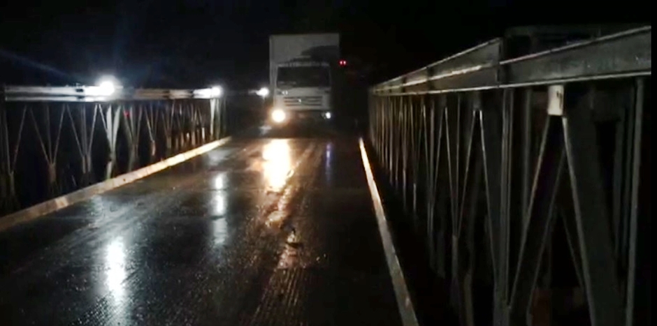 Ponte metálica da GO-060 é liberada para tráfego