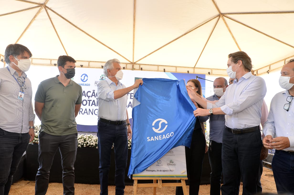 Porangatu: Caiado inaugura ampliação do Sistema de Esgotamento Sanitário e inicia obras do Goiás em Movimento