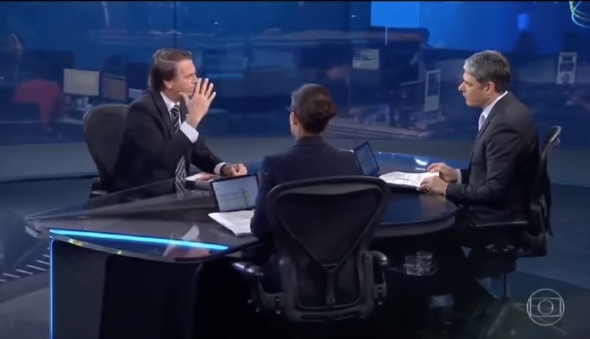 Bolsonaro concederá entrevista ao Jornal Nacional hoje