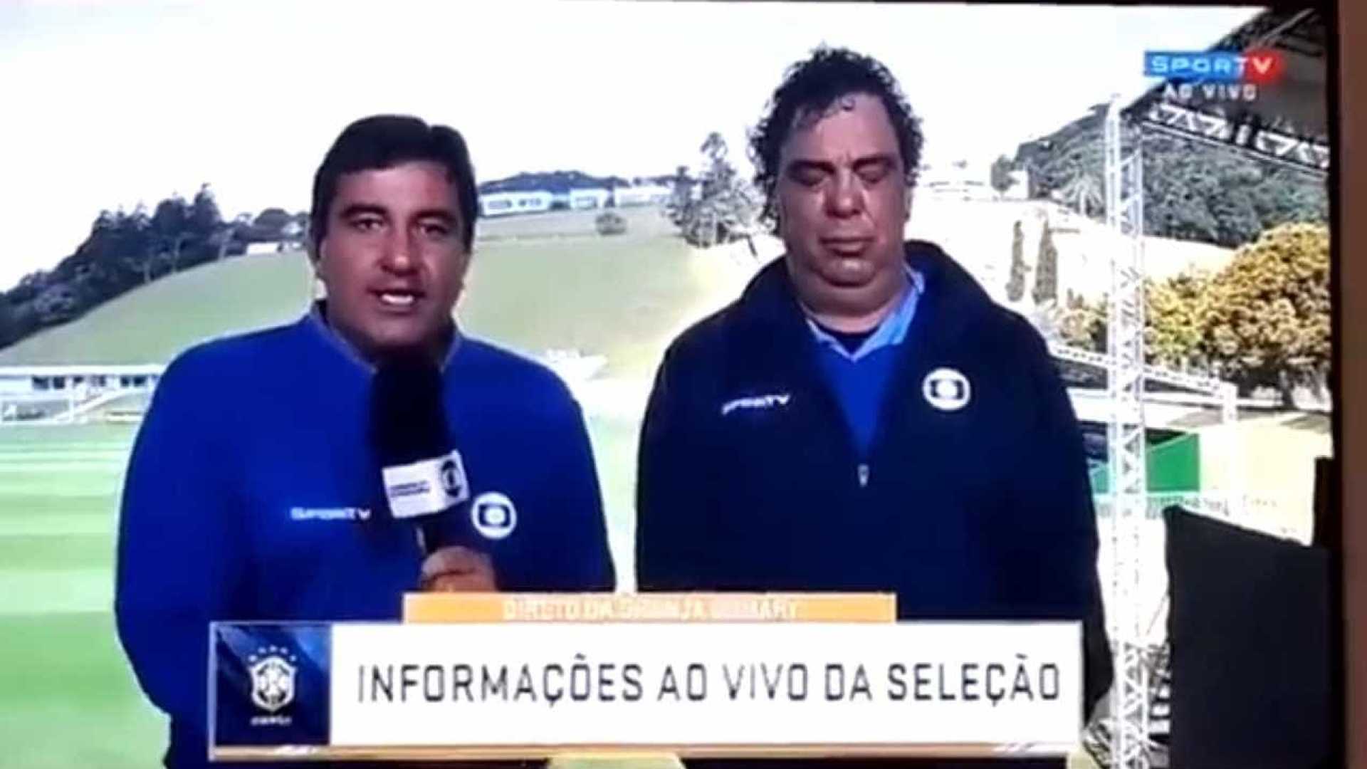 Casagrande cochila durante transmissão ao vivo e vira assunto na web; assista