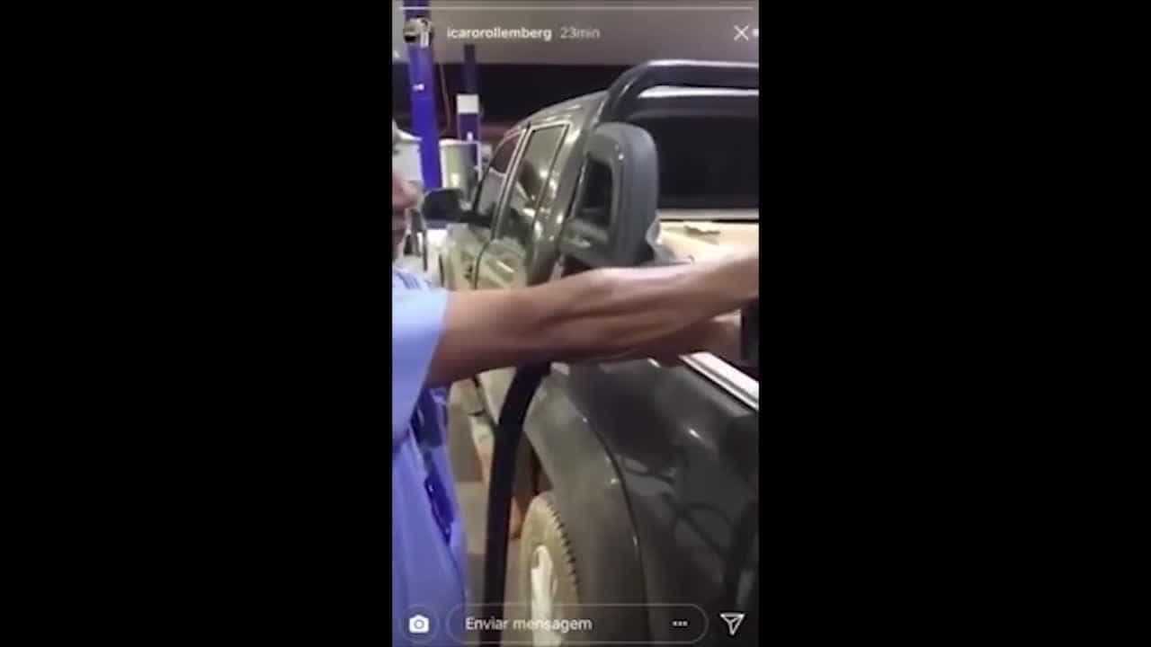 Filho de governador ostenta gasolina em vídeo no Instagram