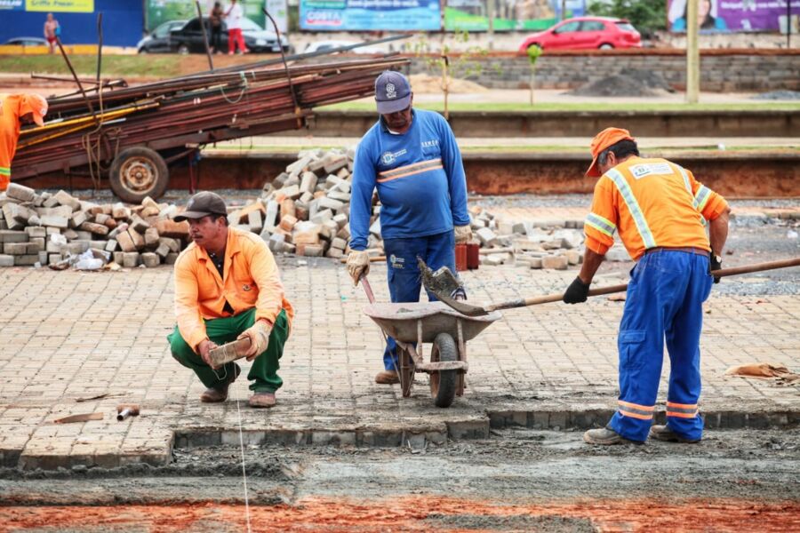 Comurg prevê fim de obras na Praça do Trabalhador em dezembro