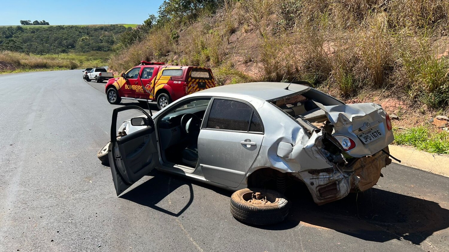 Grave acidente com vítima fatal na BR-158 em Jaraguá
