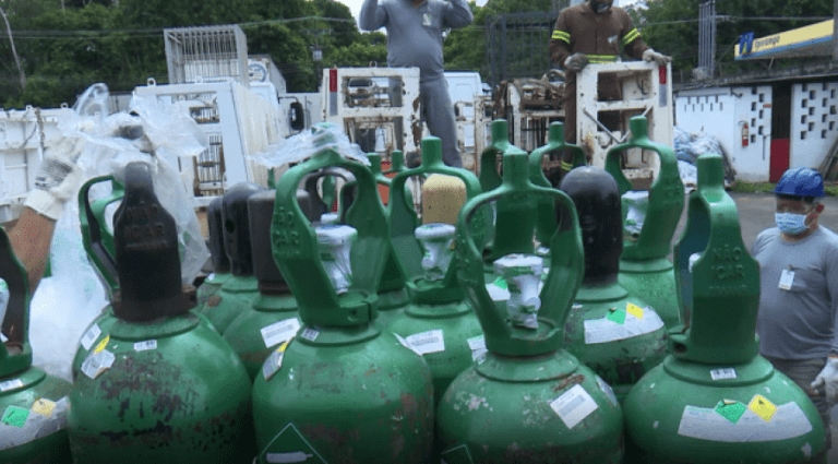 Governo aumentou imposto de importação sobre cilindros para armazenar gases medicinais