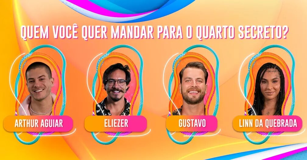 Paredão falso do BBB22 é formado por Linn da Quebrada, Gustavo, Arthur e Eliezer