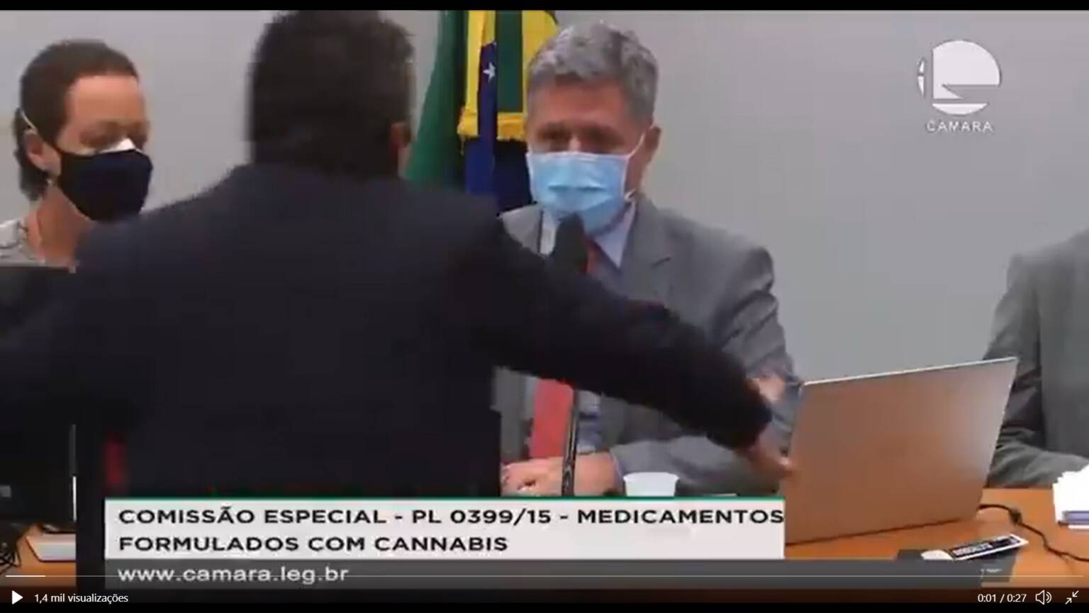 Câmara: Paulo Teixeira é agredido por Diego Garcia em sessão sobre Cannabis