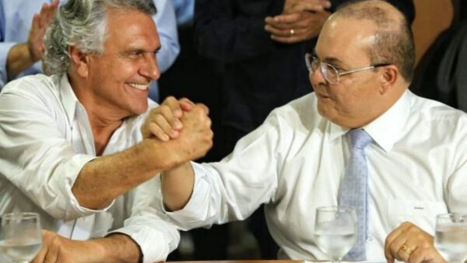 Candidatos à reeleição,            Caiado e Ibaneis selam  parceria no Entorno do DF