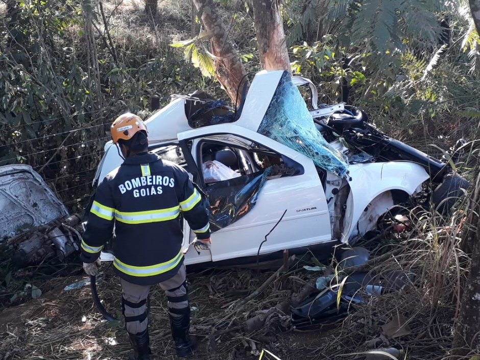 Casal morre após acidente na GO 434, próximo a Rubiataba