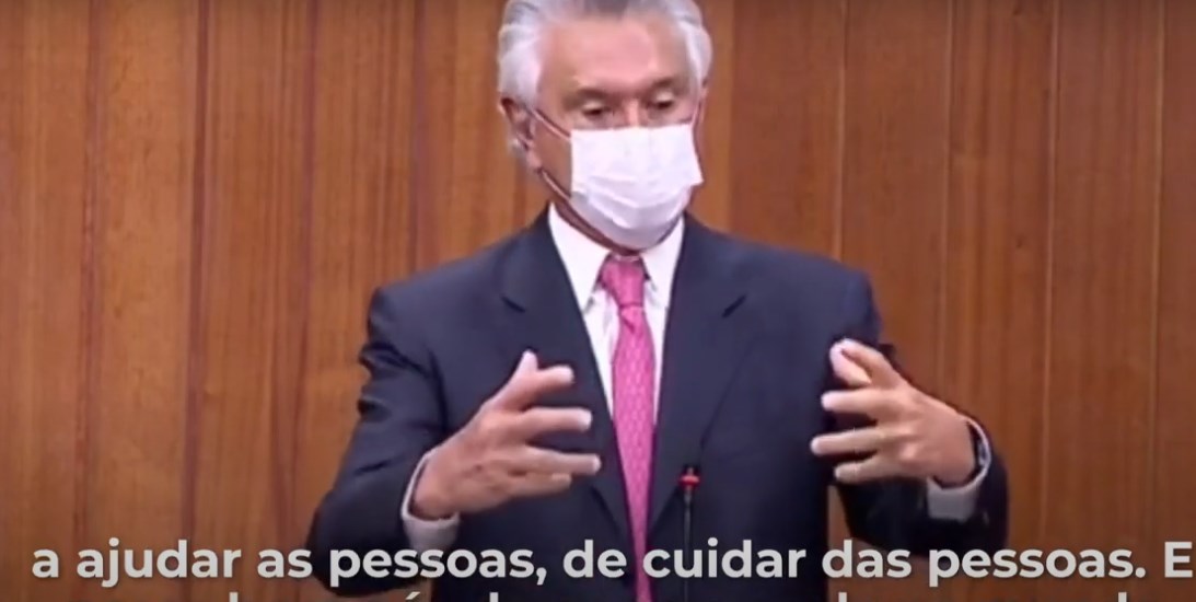 Vídeo com fala de Caiado sobre pacientes de Manaus viraliza nas redes