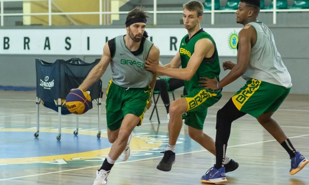 Seleção masculina de basquete 3x3 inicia última fase de treinos para Pré-Olímpico