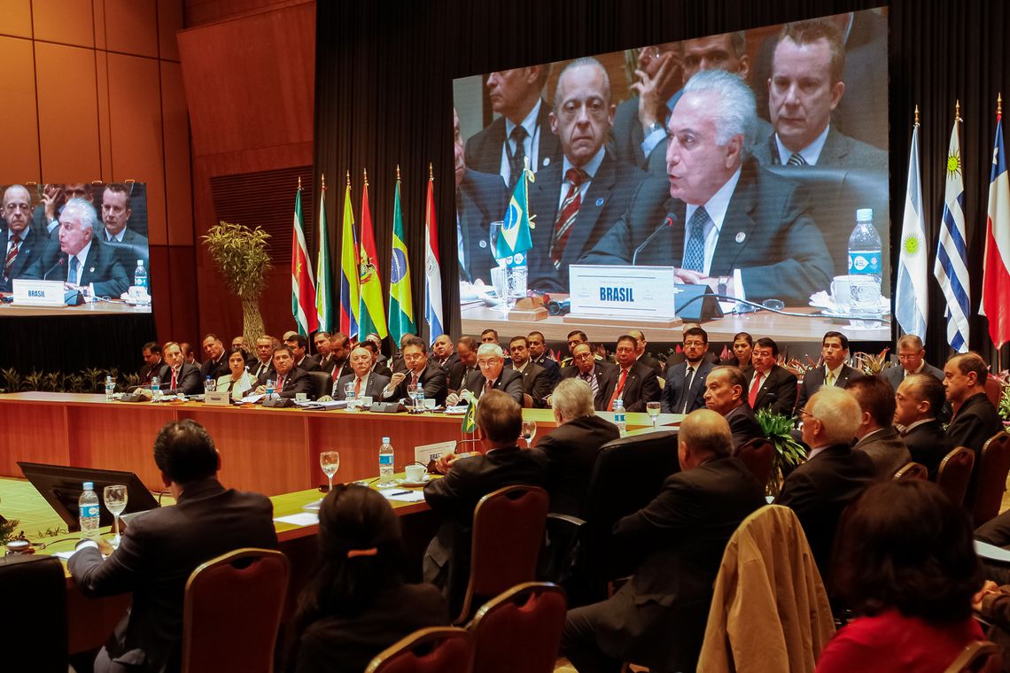 Temer defende parceria da União Europeia com o Mercosul