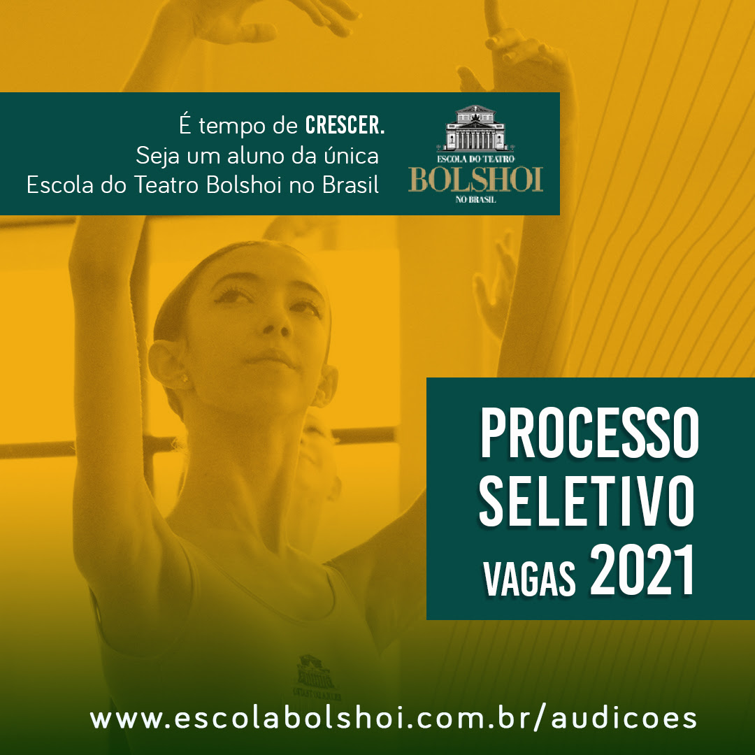 Escola Bolshoi abre seleção para novos alunos online