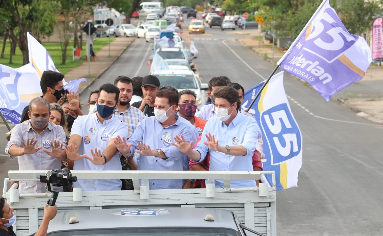Vanderlan em carreata na Região Sul: "“A saúde organizada e efetiva muda vários setores da sociedade”