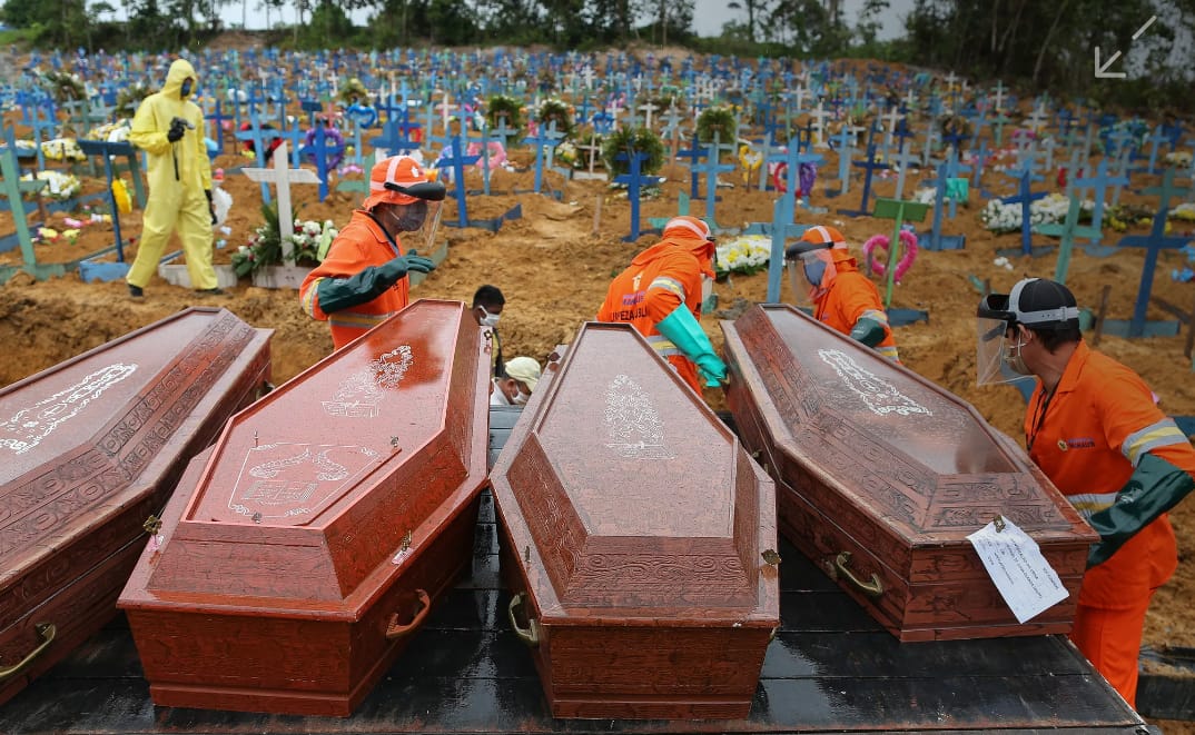 Brasil entra no ponto central da pandemia do novo coronavírus