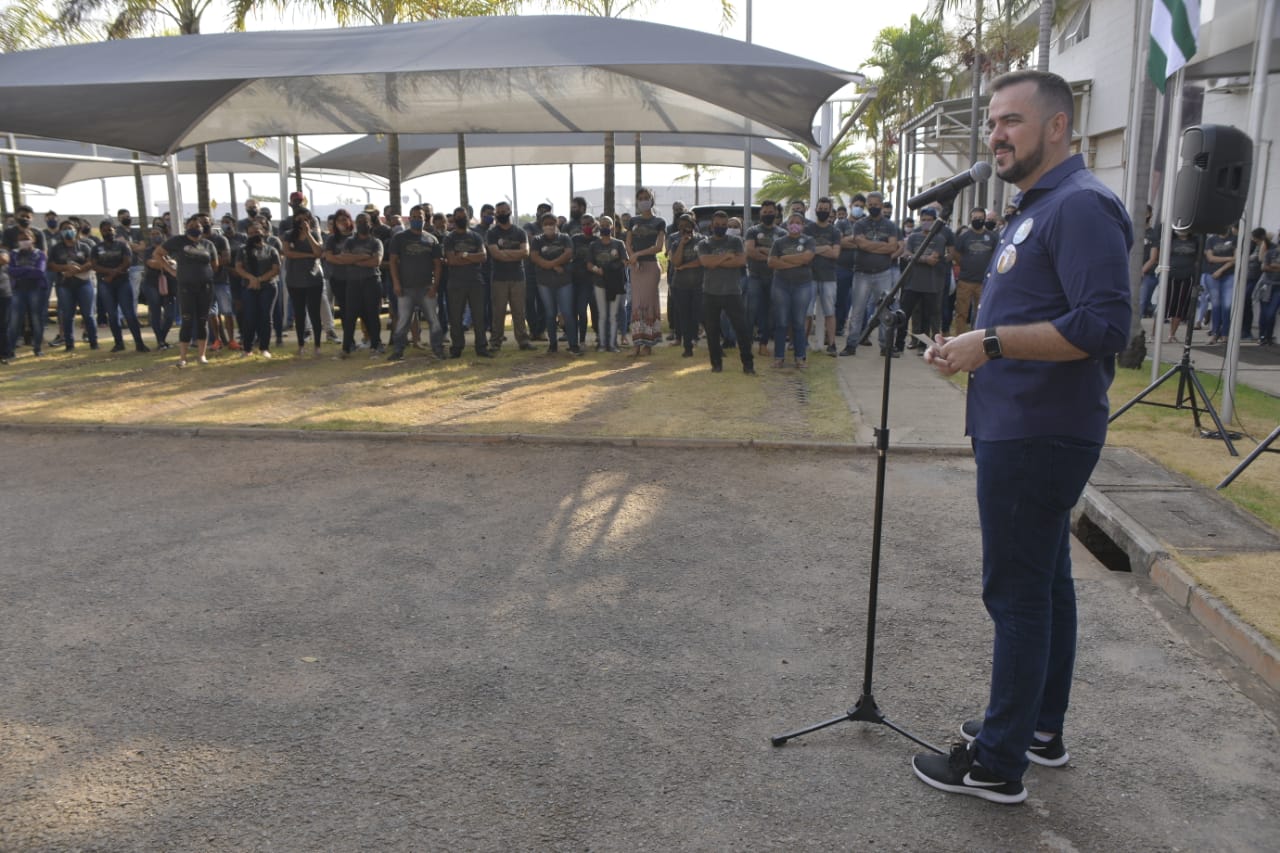 Gustavo salienta expansão econômica e urbana de Aparecida em reuniões com colaboradores das industrias dos polos