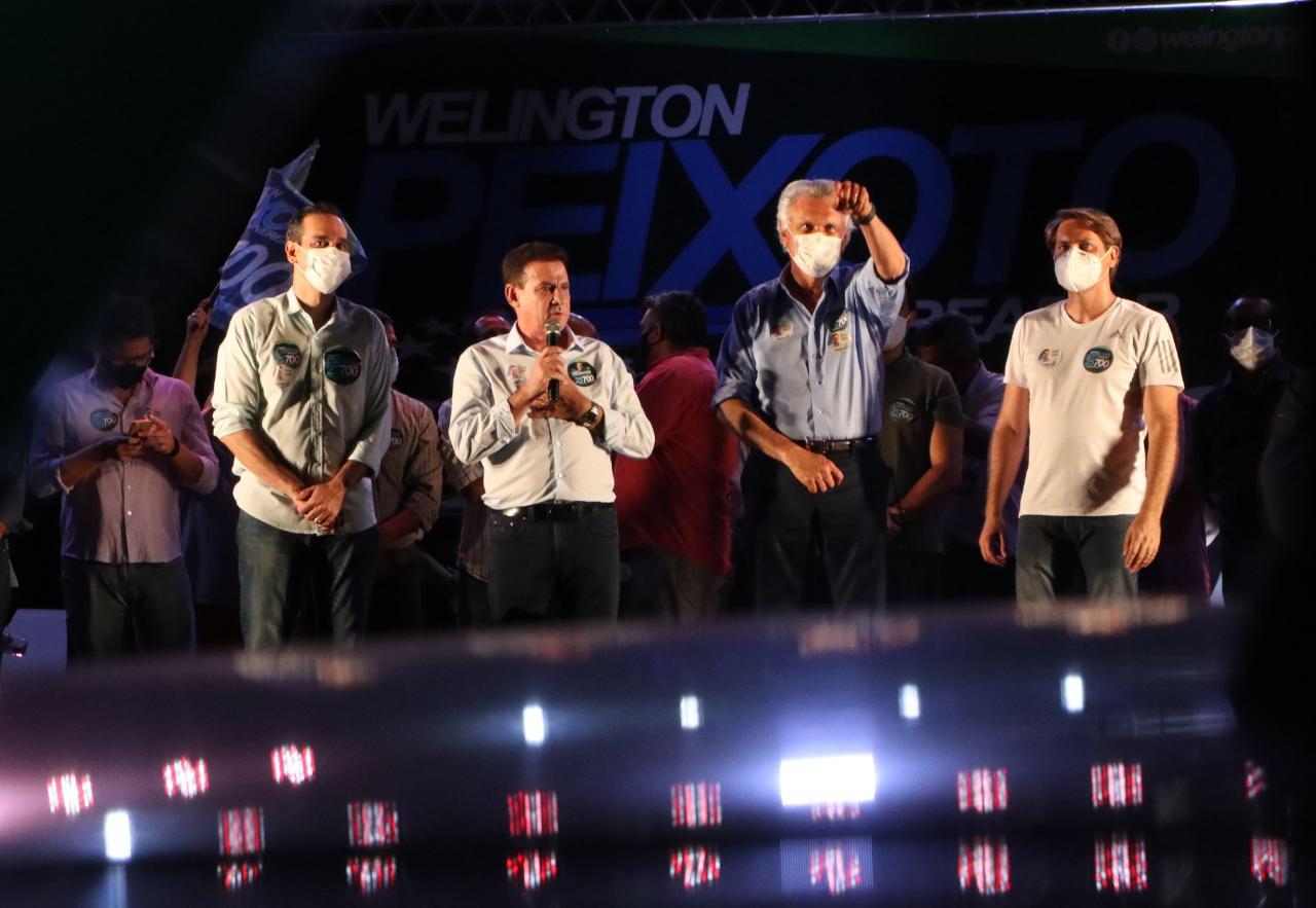 Governador Ronaldo Caiado participa de primeiro evento de campanha de Vanderlan, que ainda contou com apoio do deputado Bruno Peixoto, do MDB