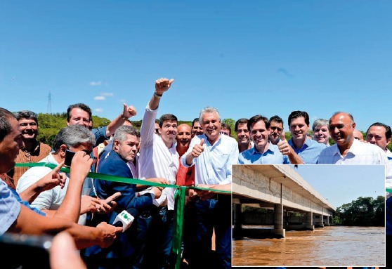 Entre Maurilândia e Turvelândia: Caiado inaugura ponte sobre Rio Verdão