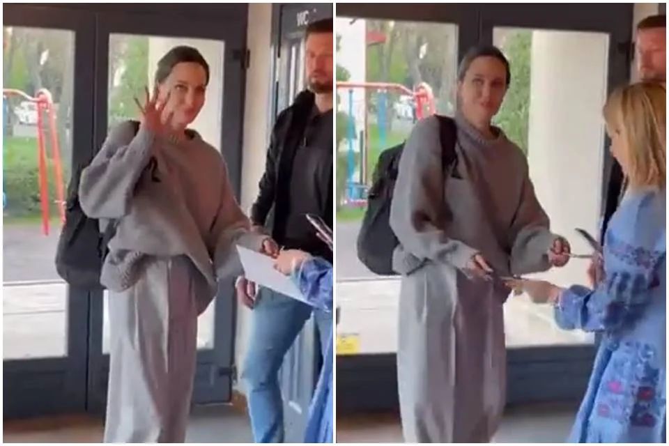 Angelina Jolie é flagrada em Lviv, na Ucrânia