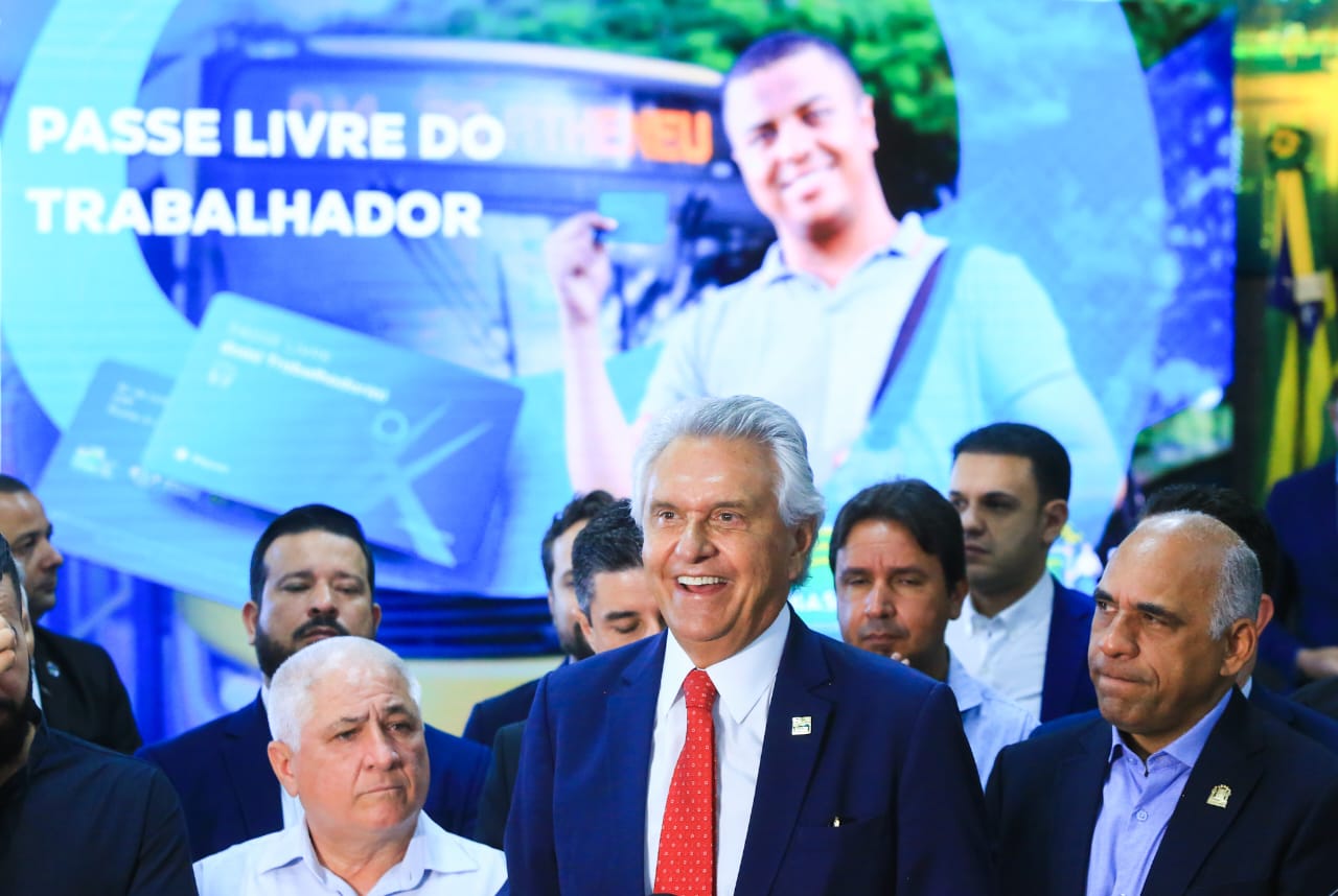 Governador Ronaldo Caiado participa de lançamento do Passe Livre do Trabalhador