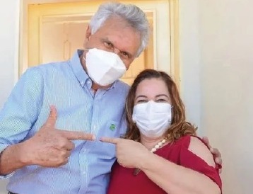 Ronaldo Caiado e Thelma juntos nas eleições deste ano