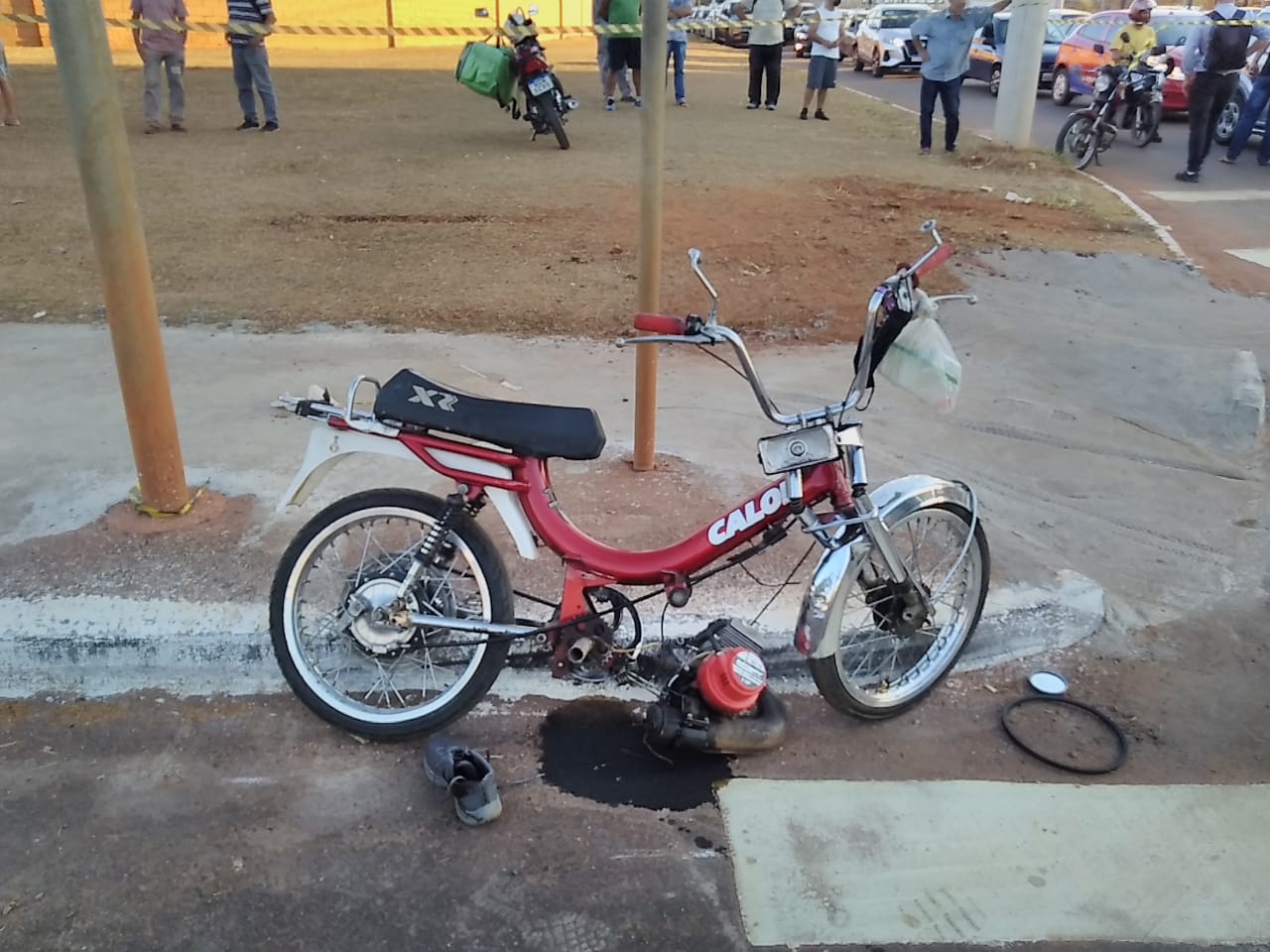 Idoso morre em acidente entre carro e motocicleta