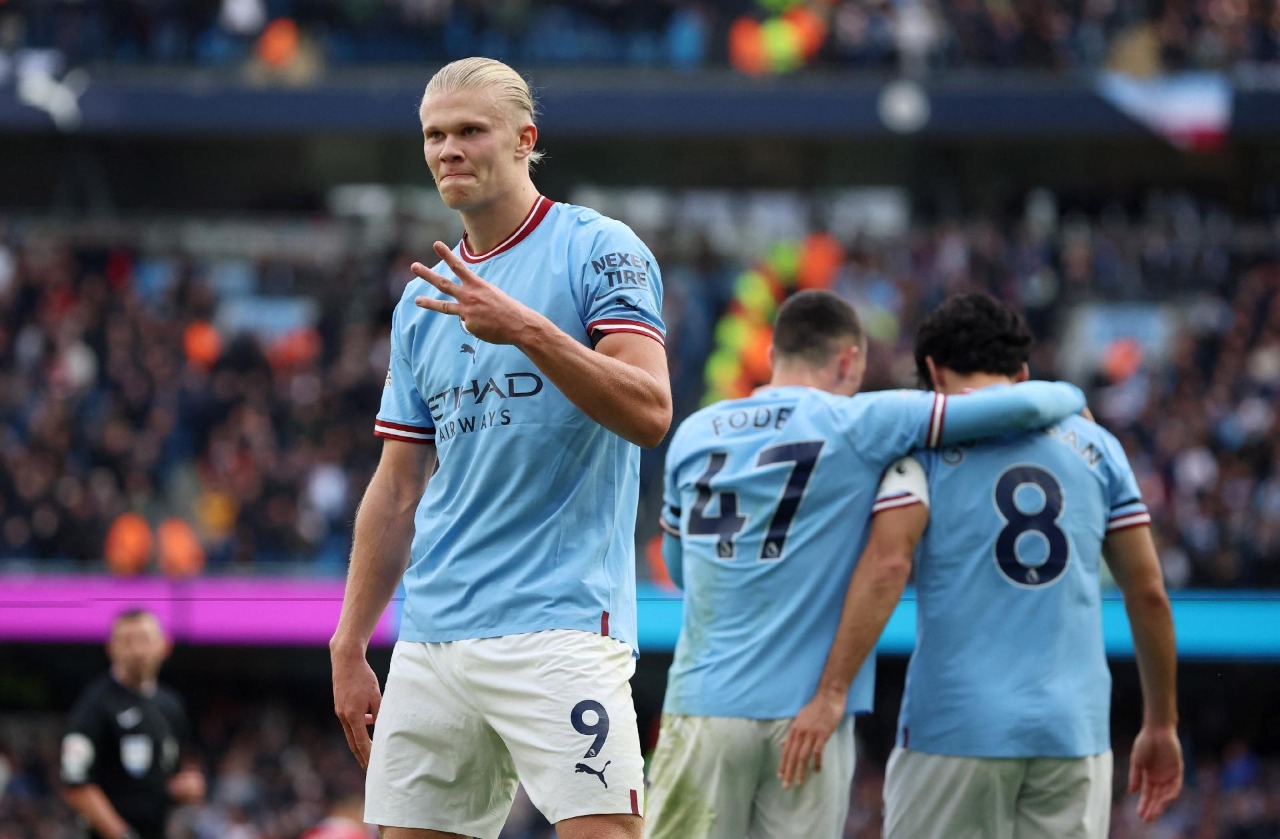 Goleada de Manchester City em cima do rival United