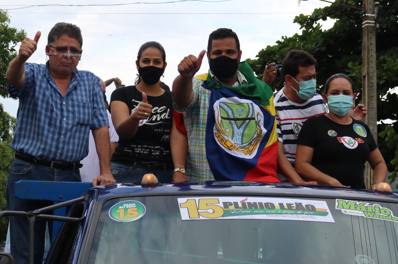 Aragarças: Plínio Leão e Dirso Da Farmácia Realizaram grande carreata