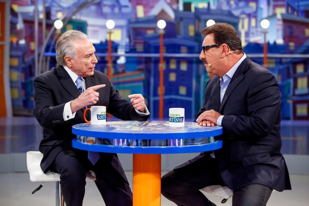 Temer reafirma no programa do Ratinho que, sem reforma, Previdência vai quebrar