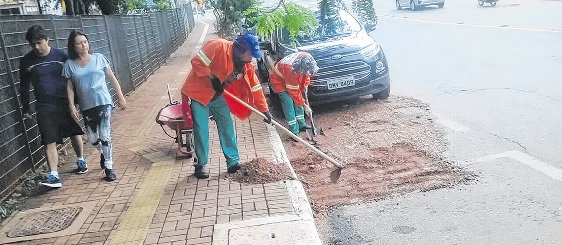 Comurg intensifica ação de limpeza após estragos