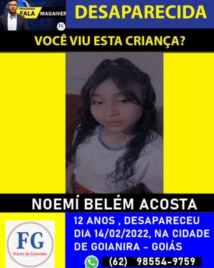 Jovem de Goianira está desaparecida e família pede ajuda à população