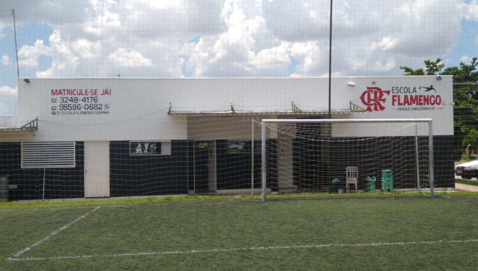Inauguração da “Escola Oficial do Flamengo” em Goiânia, dia 1/2.