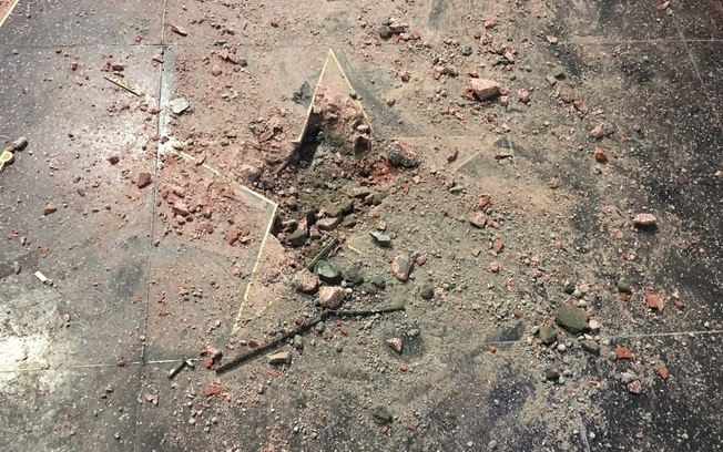 Pela segunda vez, estrela de Trump é vandalizada em Hollywood