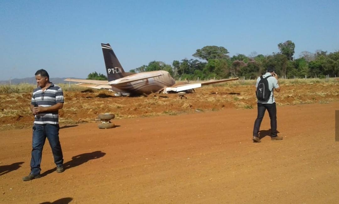 Avião que levava Daniel Vilela cai em Itapaci