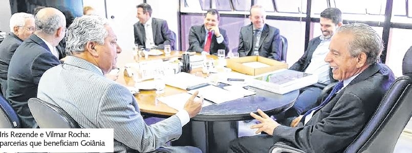 Iris discute com  Vilmar parcerias Prefeitura-Estado