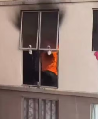 Homem é preso suspeito de colocar fogo em apartamento com filhos dentro