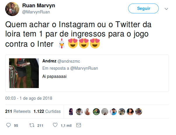 Jogador se apaixona por desconhecida e oferece prêmio para quem encontrá-la