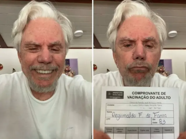 Reginaldo Faria desmente boatos sobre não ter se vacinado contra covid