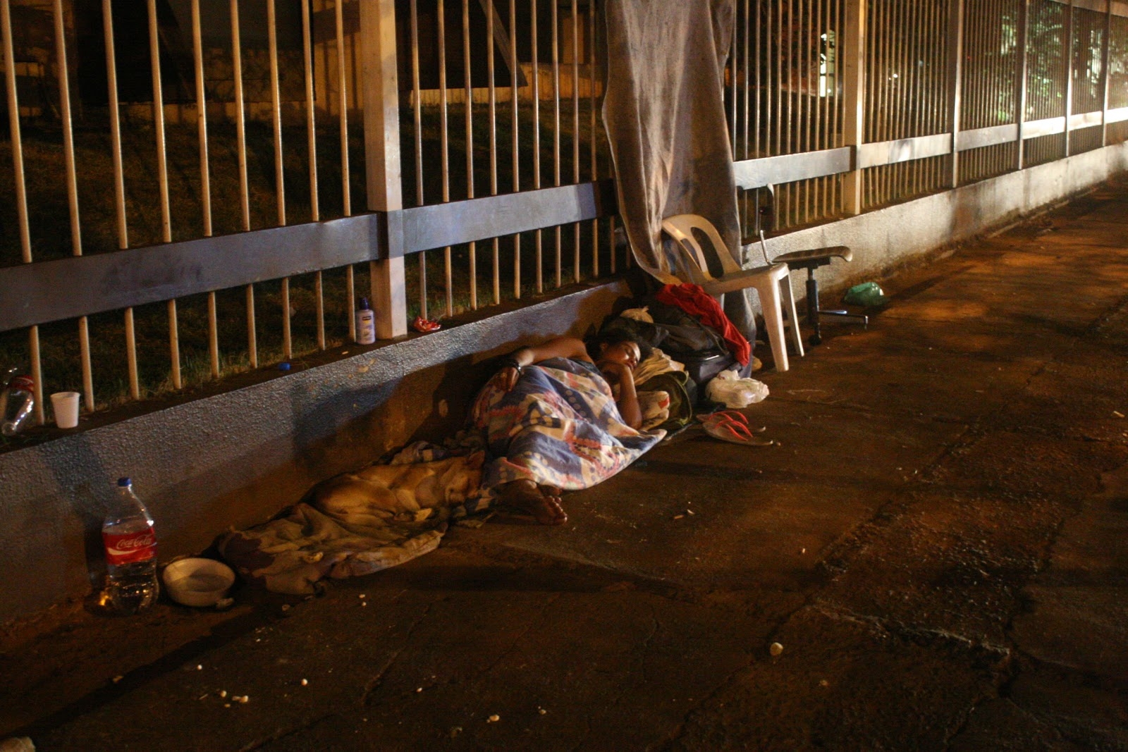Rua piora situação de portadores do HIV