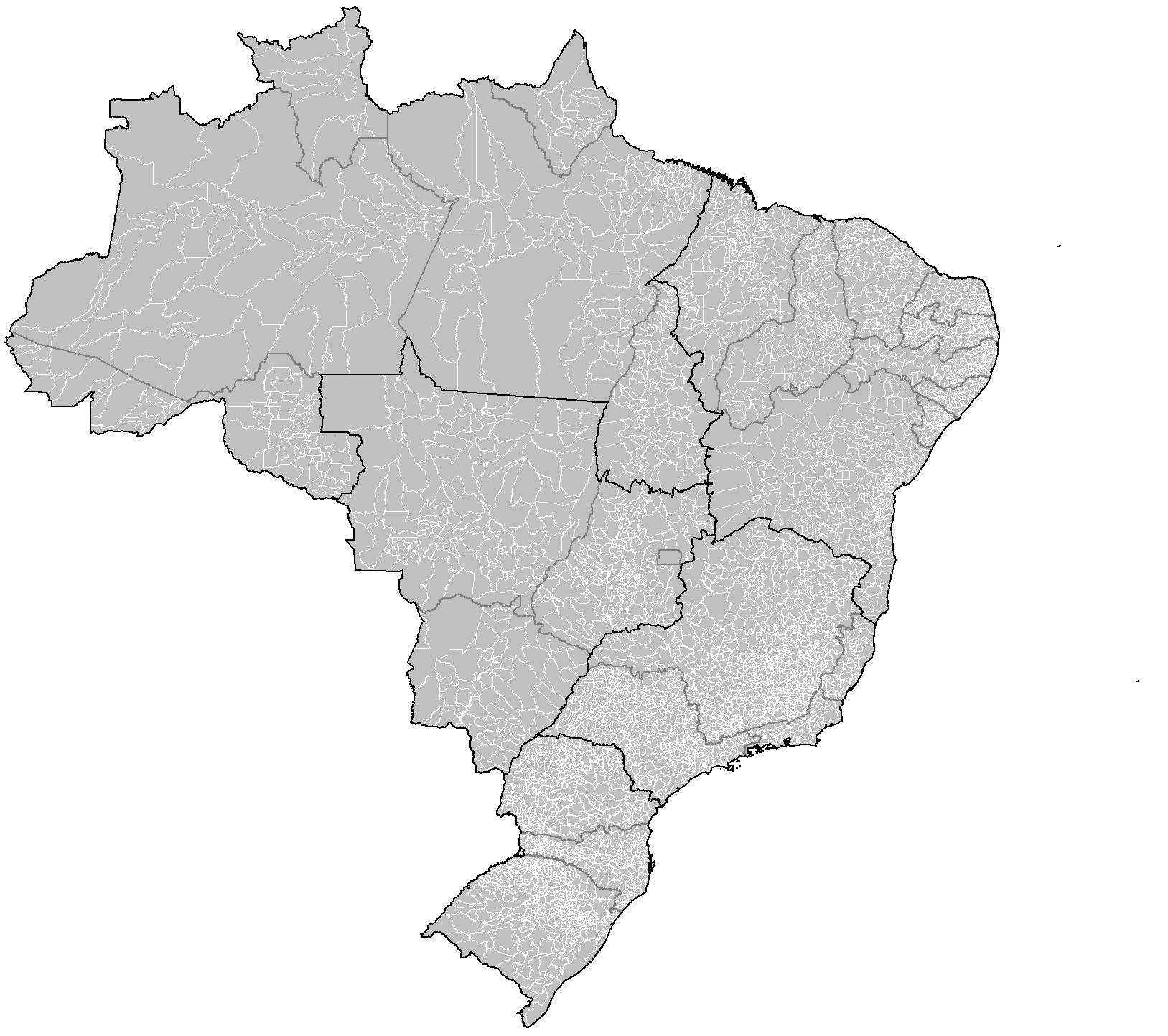 Municípios sufocados