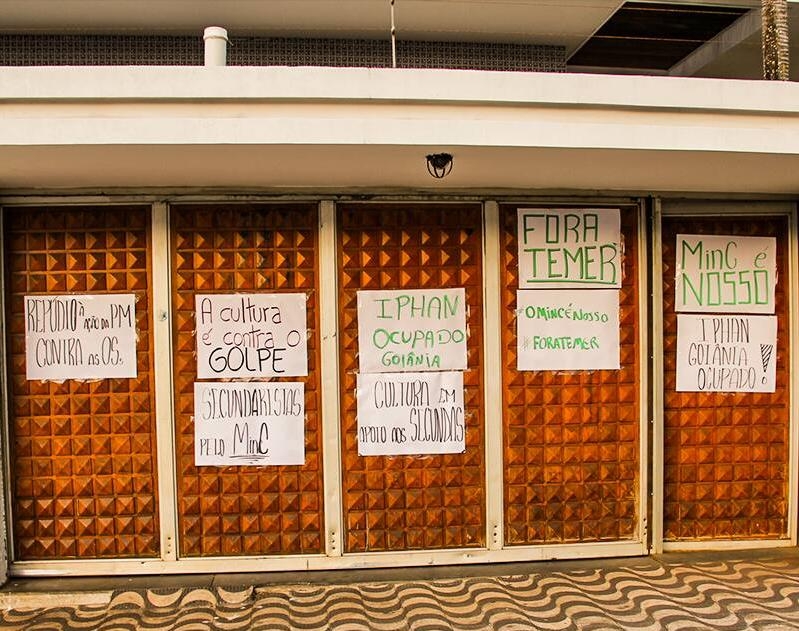 Sede do Iphan em Goiânia é ocupado por artistas em protesto