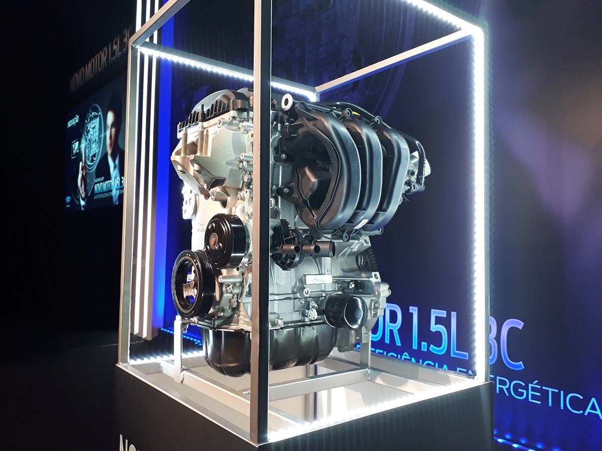 Ford apresenta inédito motor 1.5 litros Flex de três cilindros