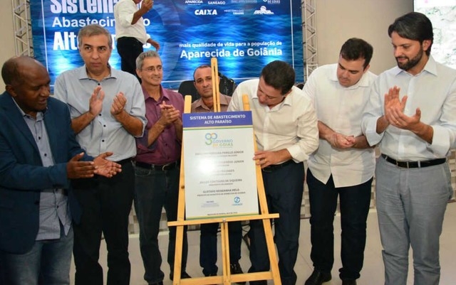 Inaugurada primeira etapa de sistema para ampliar abastecimento de água em Aparecida de Goiânia