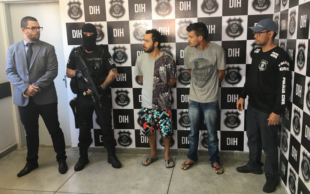 Dupla é presa suspeita de matar aposentado durante assalto em Aparecida