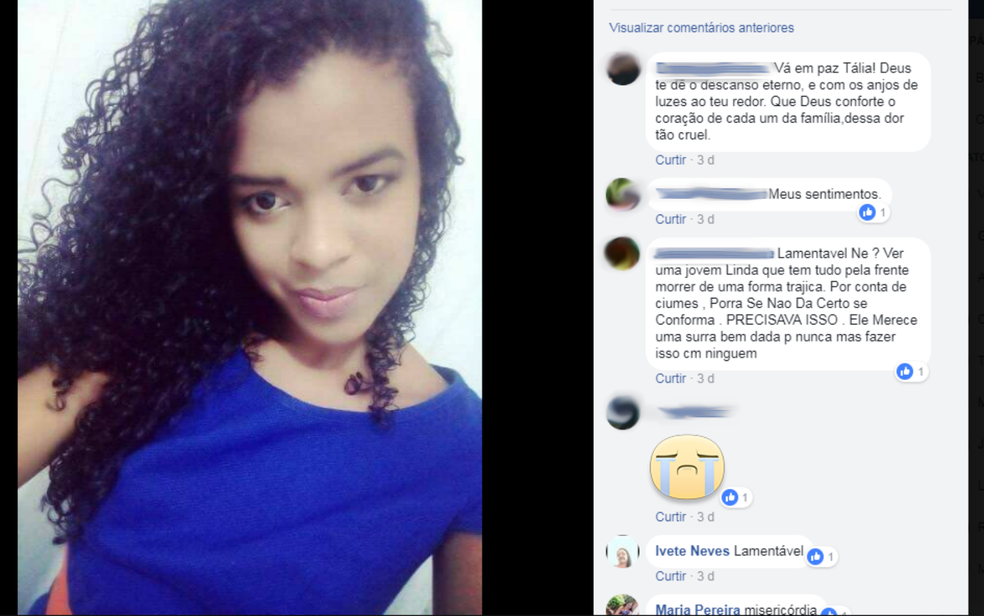 Jovem é morta por ex-namorado que não aceitava fim de relacionamento