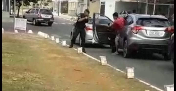 ROTAM prende suspeito de roubo de veículo em Goiânia