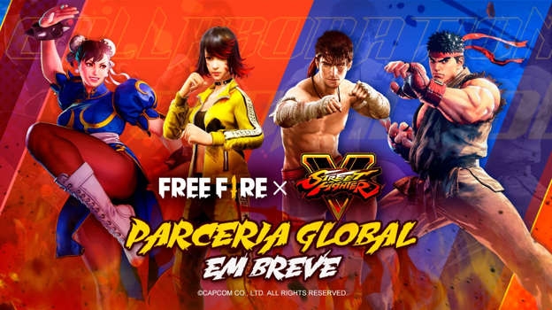 Free Fire está repleto de novidades com a chegada de   Ryu e Chun-Li, de Street Fighter